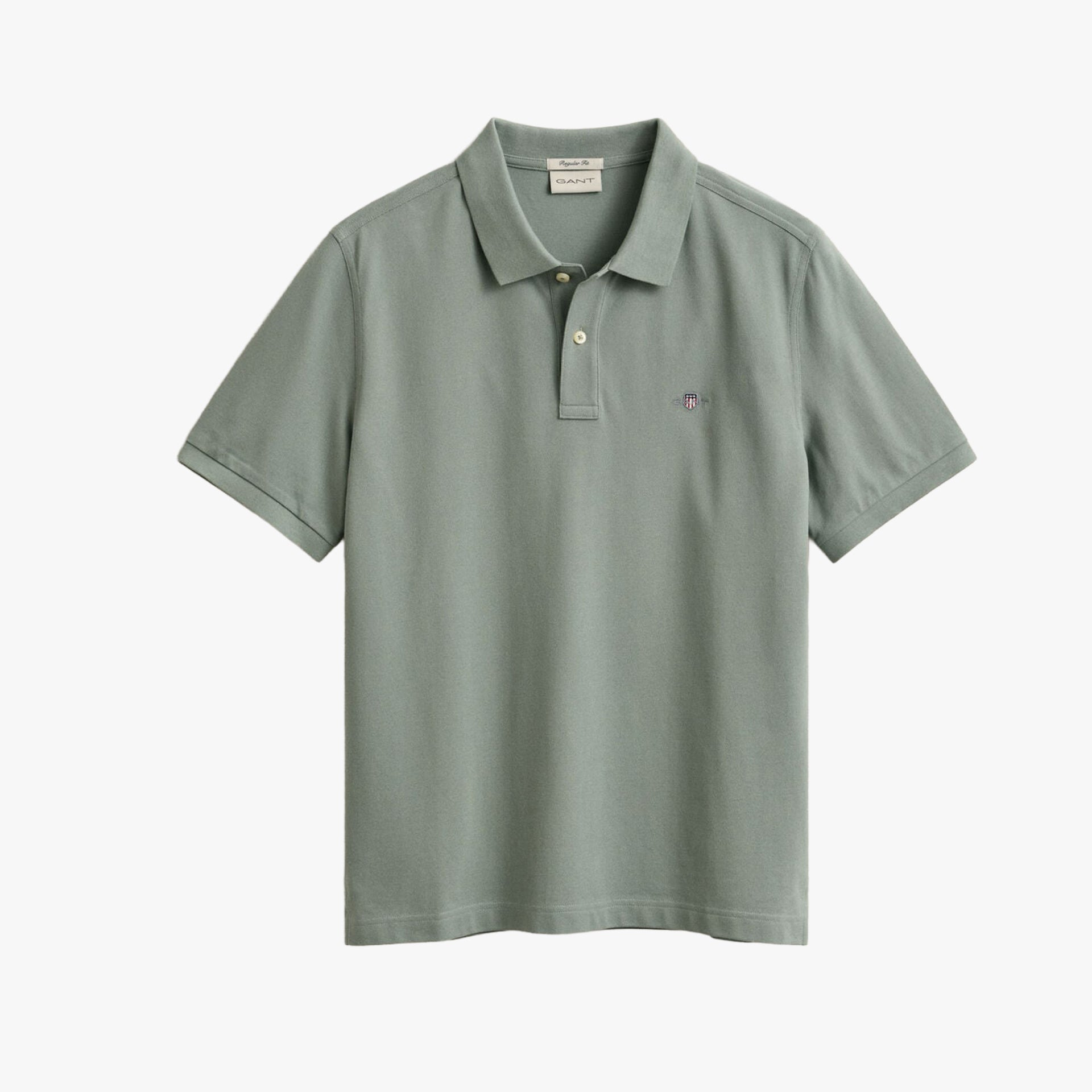 REG SHIELD SS PIQUE POLO-CERAMIC GREY