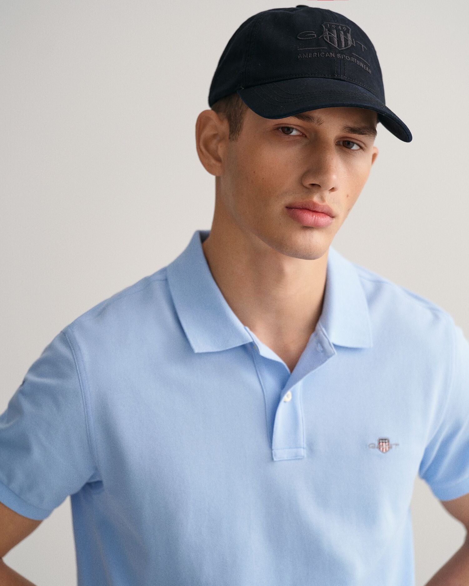 SLIM SHIELD SS PIQUE POLO-CAPRI BLUE