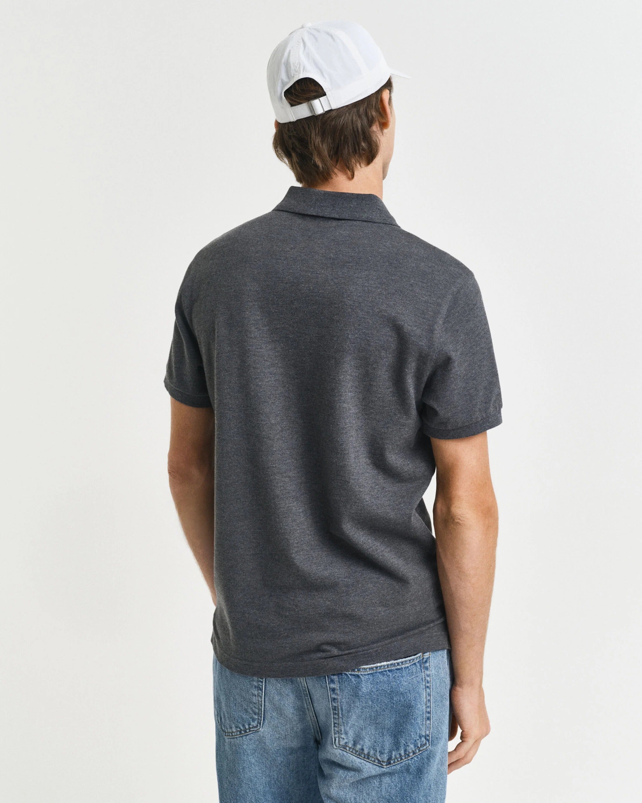 SLIM SHIELD SS PIQUE POLO-ANTRACIT MELANGE