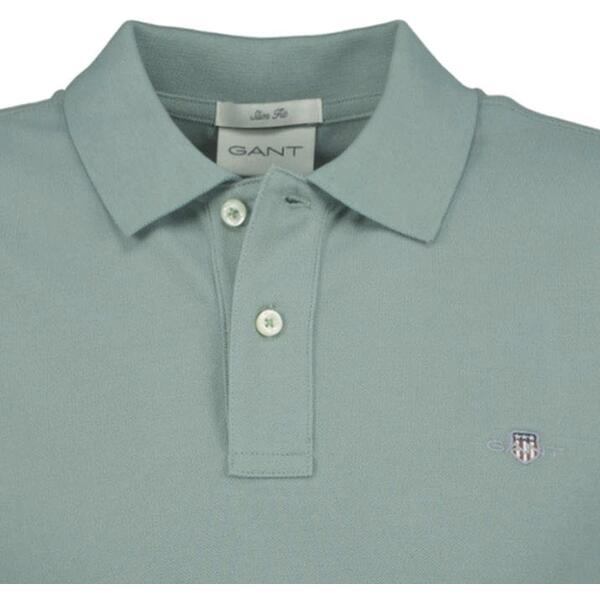 SLIM SHIELD SS PIQUE POLO-CERAMIC GREY