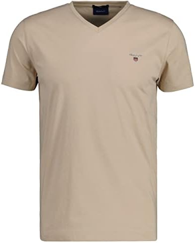 THE ORIGINAL FITTED SLIM V-NECK T-SHIRT-DRY SAND