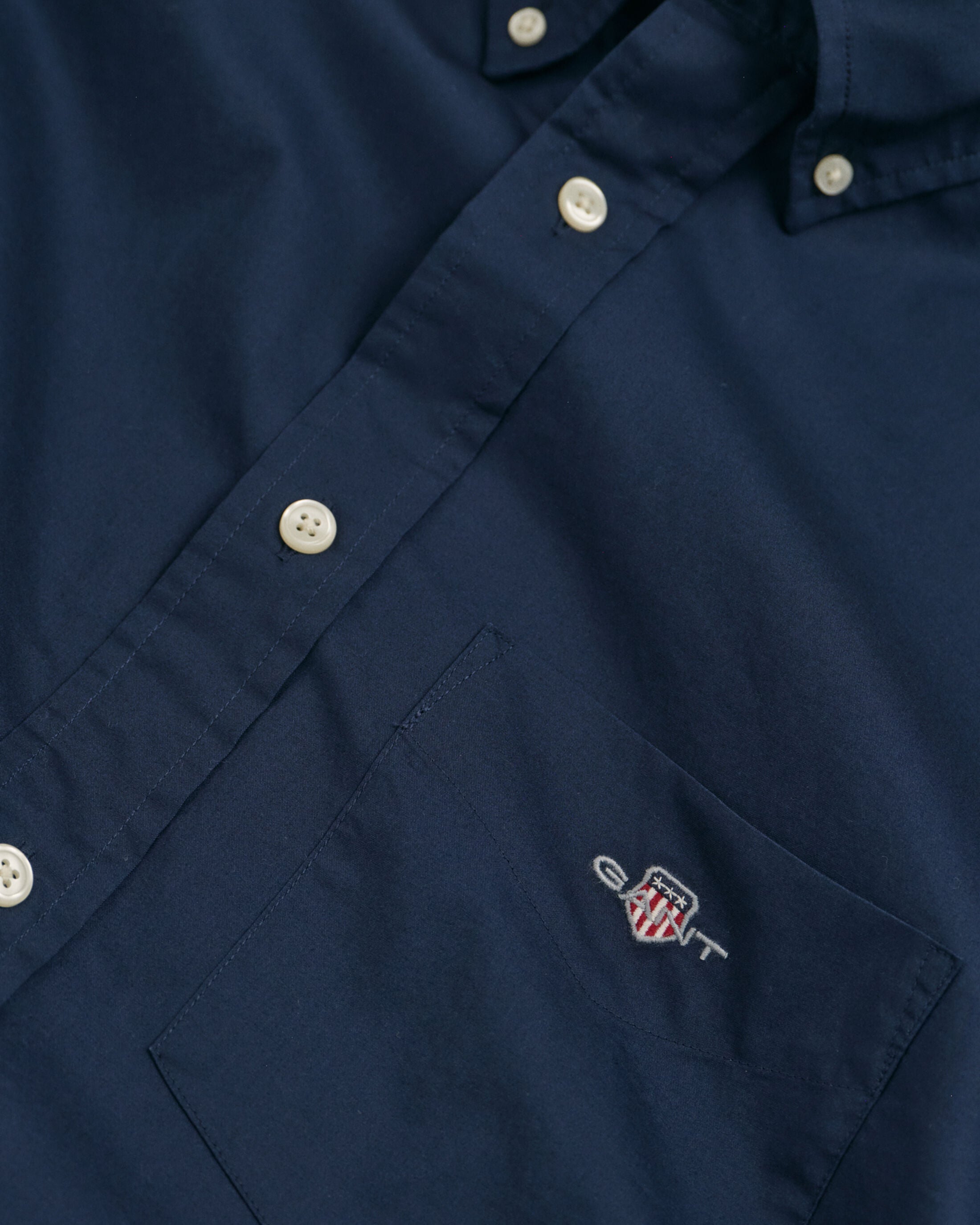 REG CLASSIC POPLIN SHIRT-MARINE