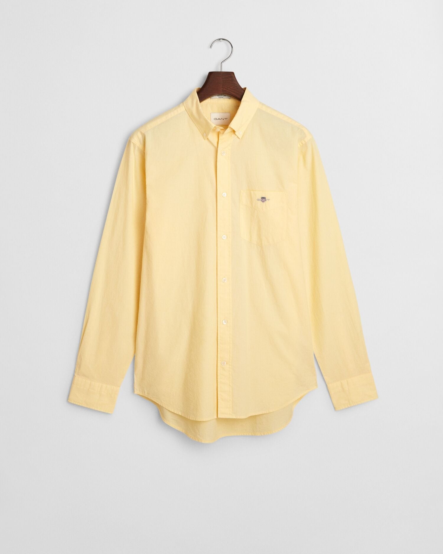 REG CLASSIC POPLIN SHIRT-BANANA YELLOW