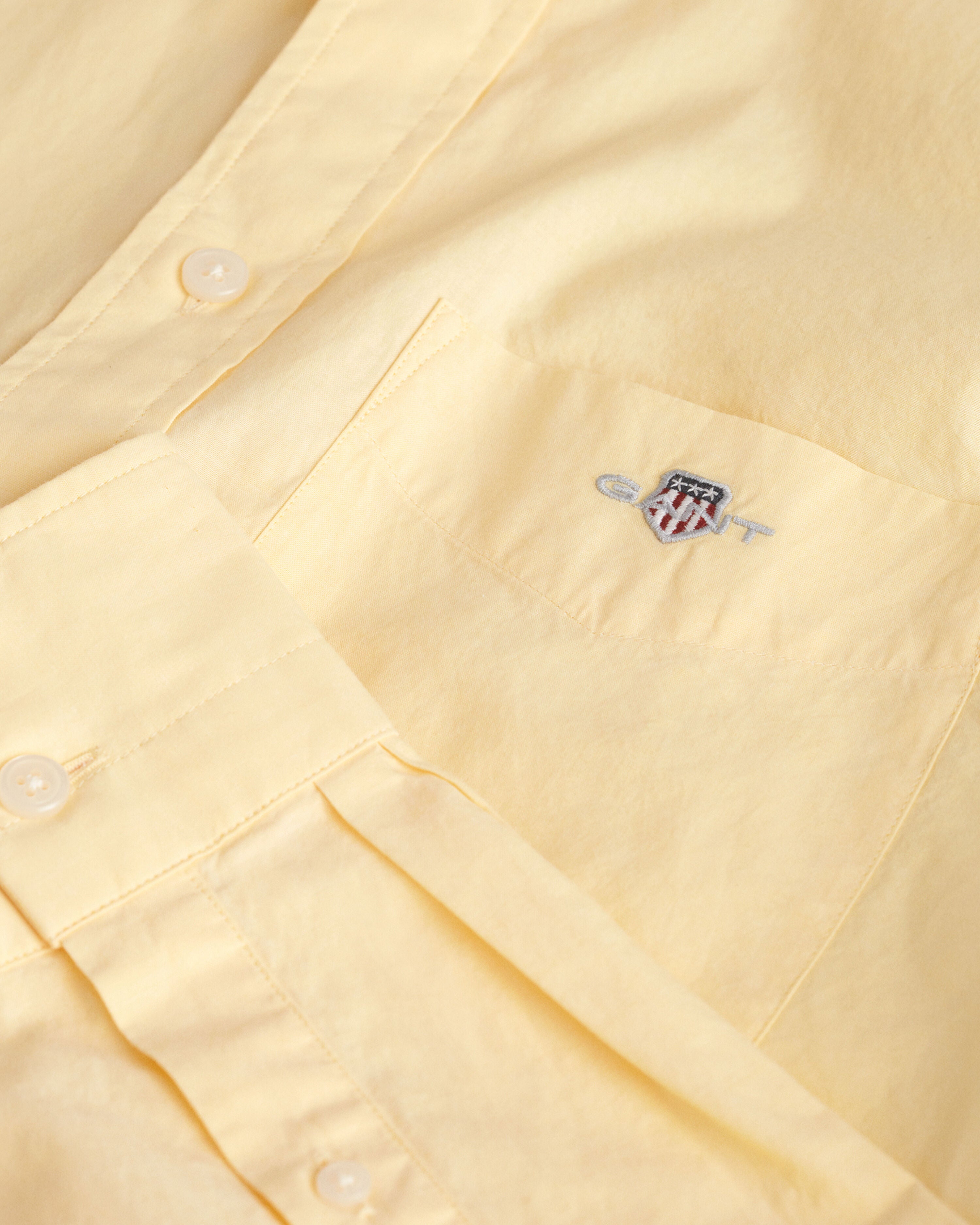 REG CLASSIC POPLIN SHIRT-BANANA YELLOW