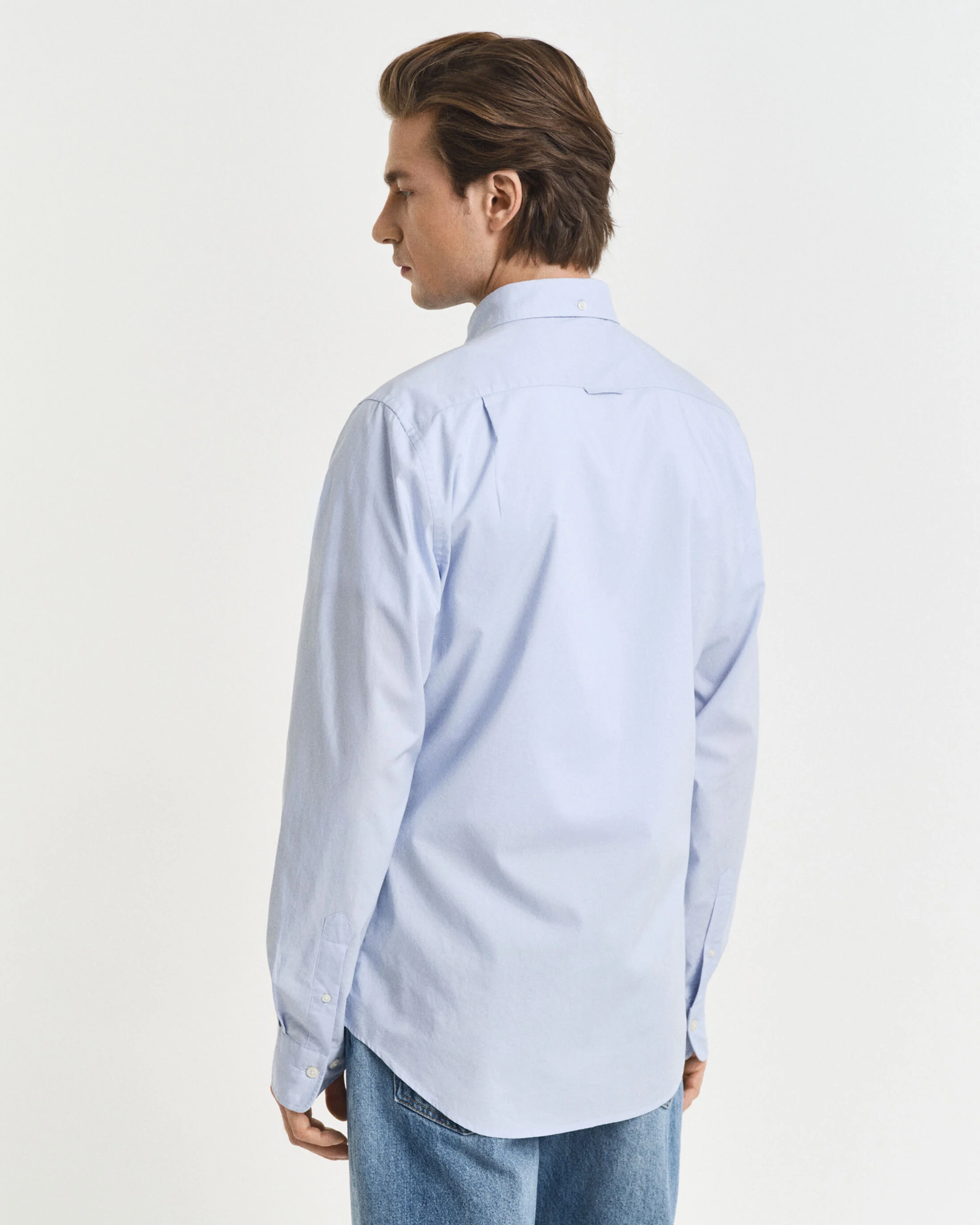 SLIM CLASSIC POPLIN SHIRT-LIGHT BLUE