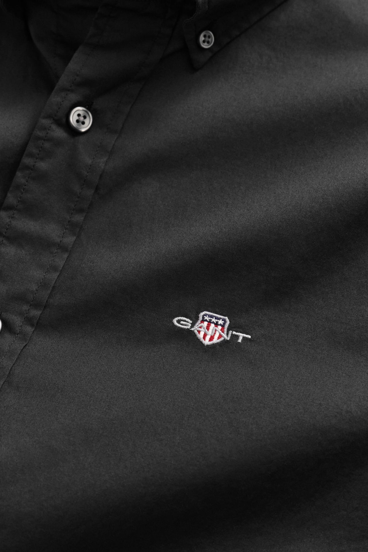 SLIM CLASSIC POPLIN SHIRT-BLACK