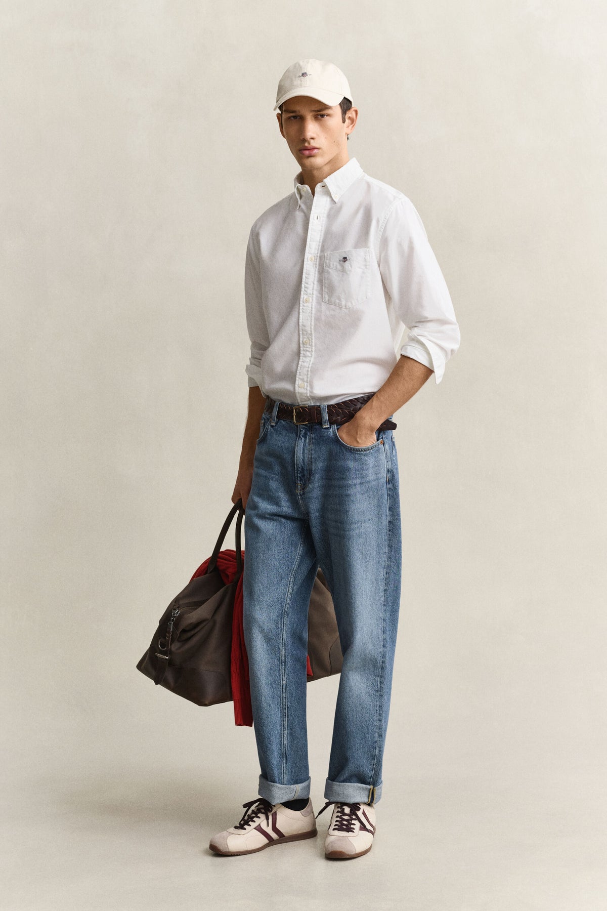 REG OXFORD SHIRT-WHITE