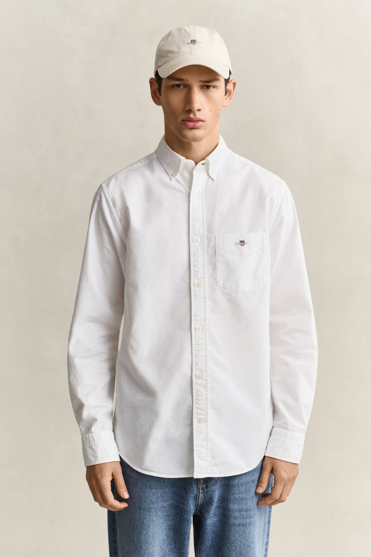REG OXFORD SHIRT-WHITE