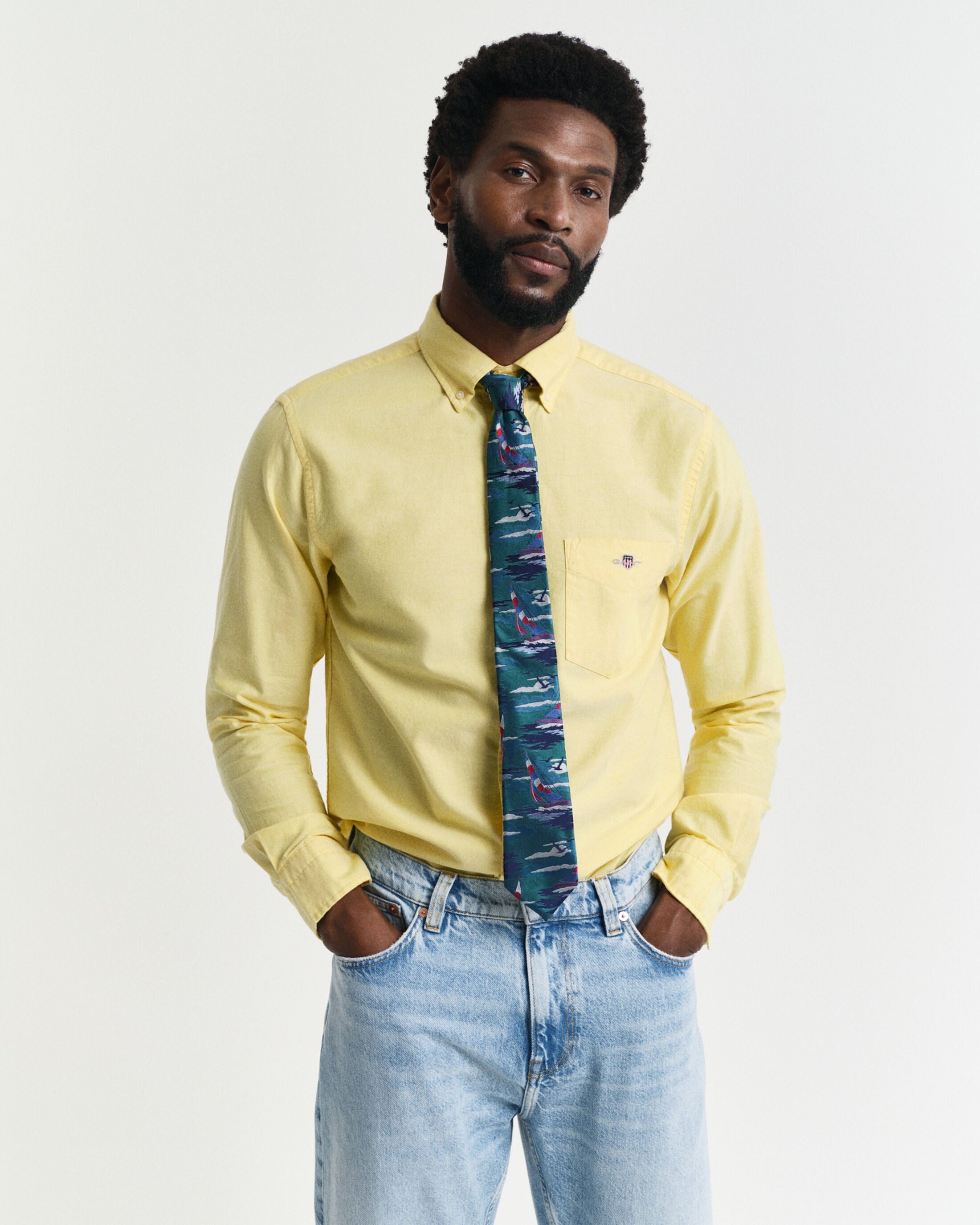 REG OXFORD SHIRT-BANANA YELLOW