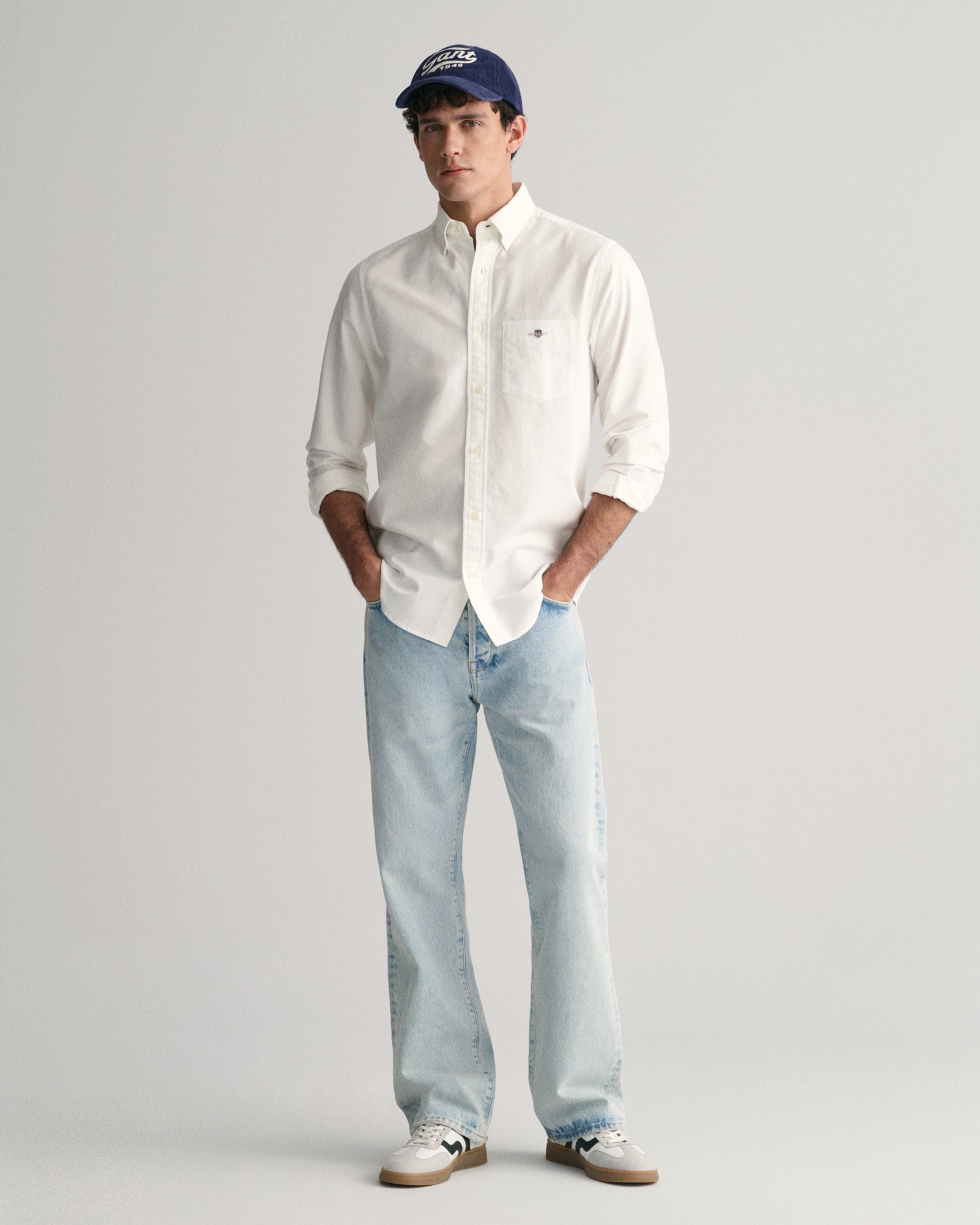 REG OXFORD SHIRT-WHITE