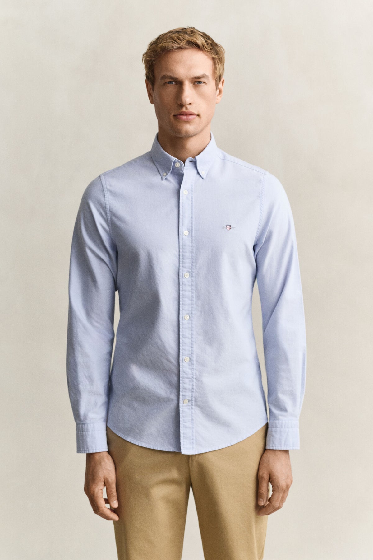 SLIM OXFORD SHIRT-LIGHT BLUE