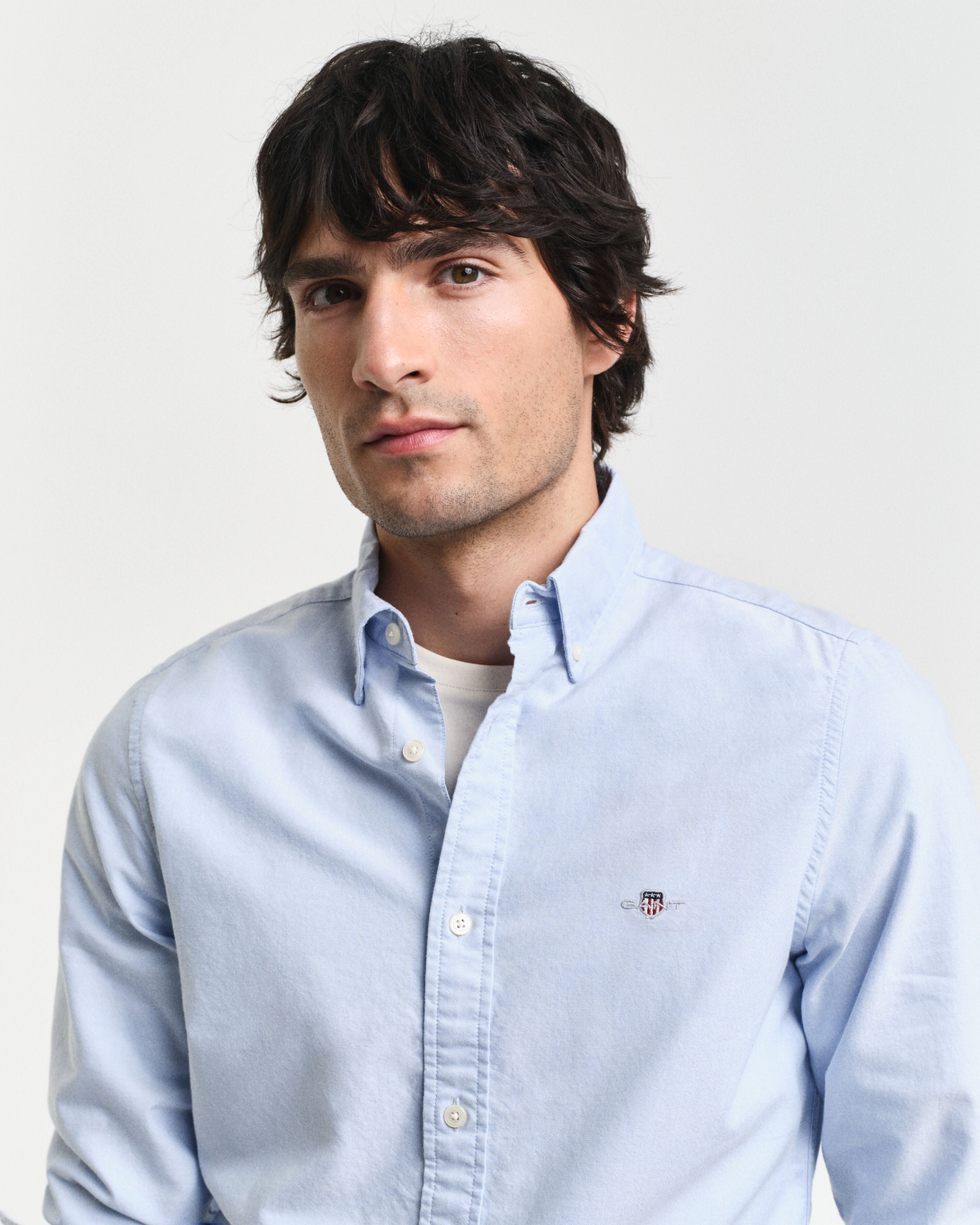 SLIM OXFORD SHIRT-LIGHT BLUE