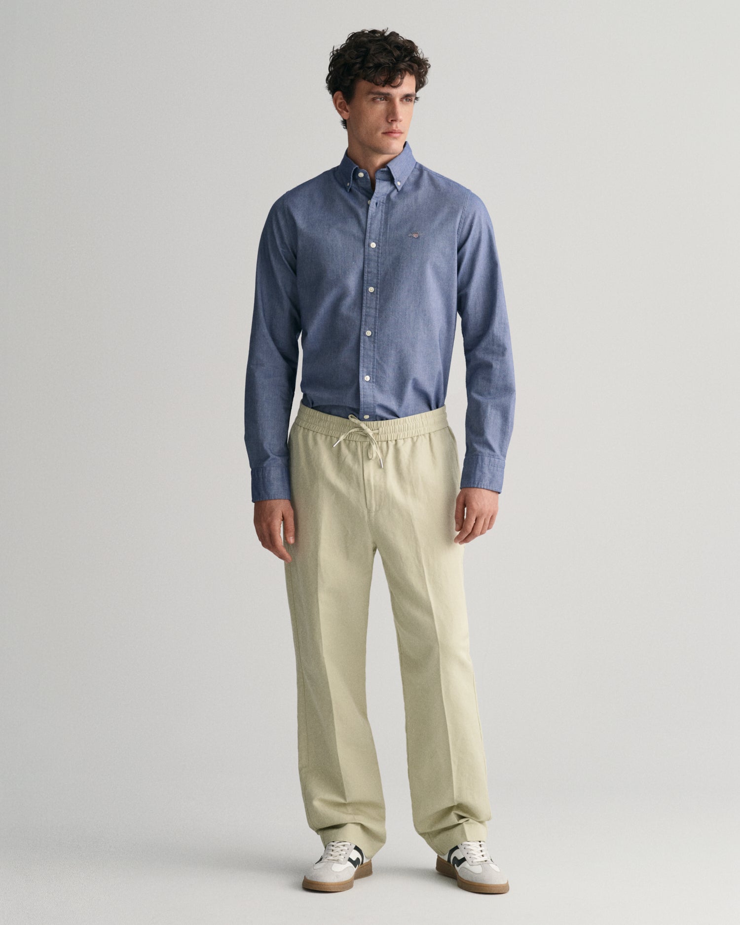 SLIM OXFORD SHIRT-PERSIAN BLUE