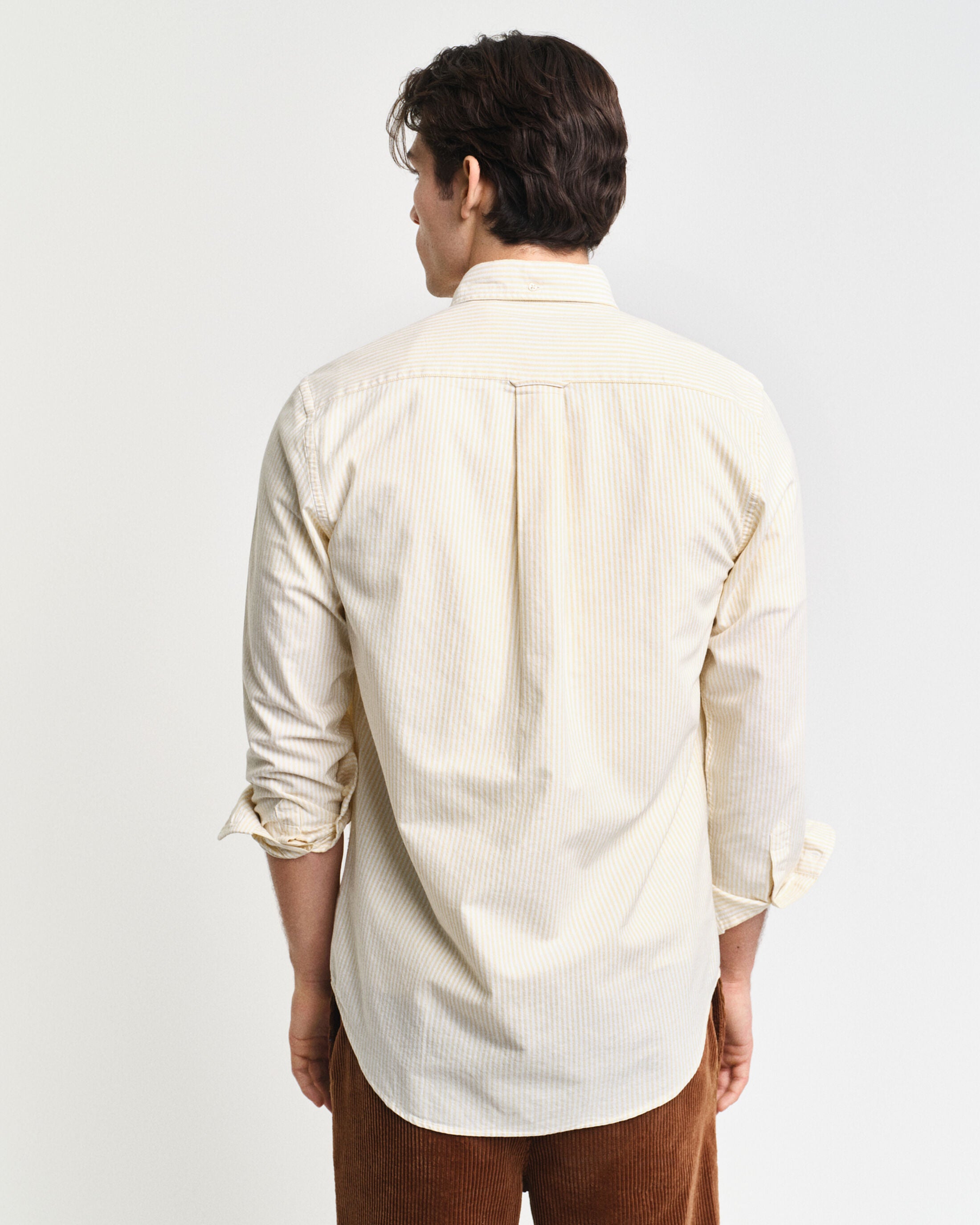 REG OXFORD BANKER STRIPE SHIRT-DESERT