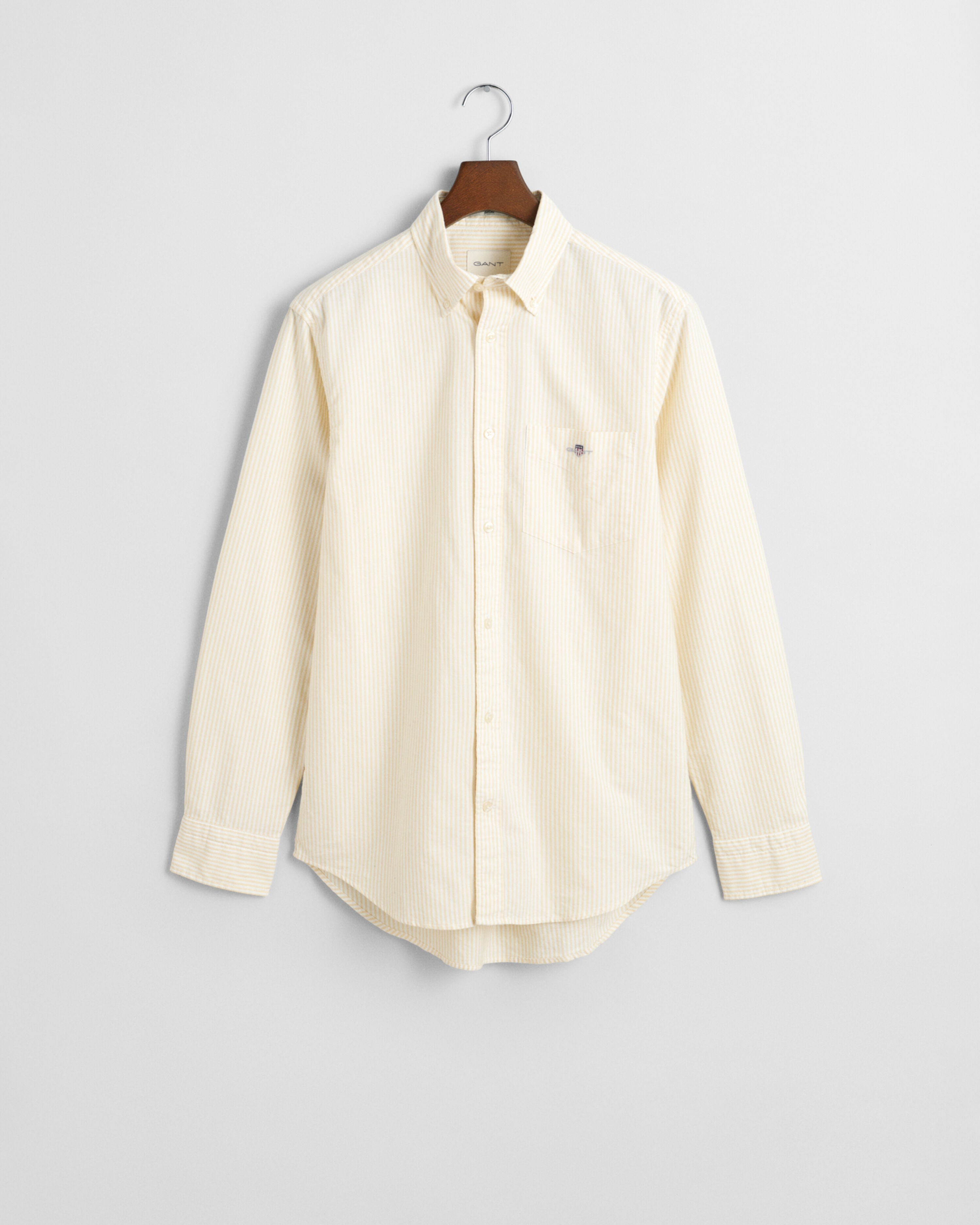 REG OXFORD BANKER STRIPE SHIRT-DESERT