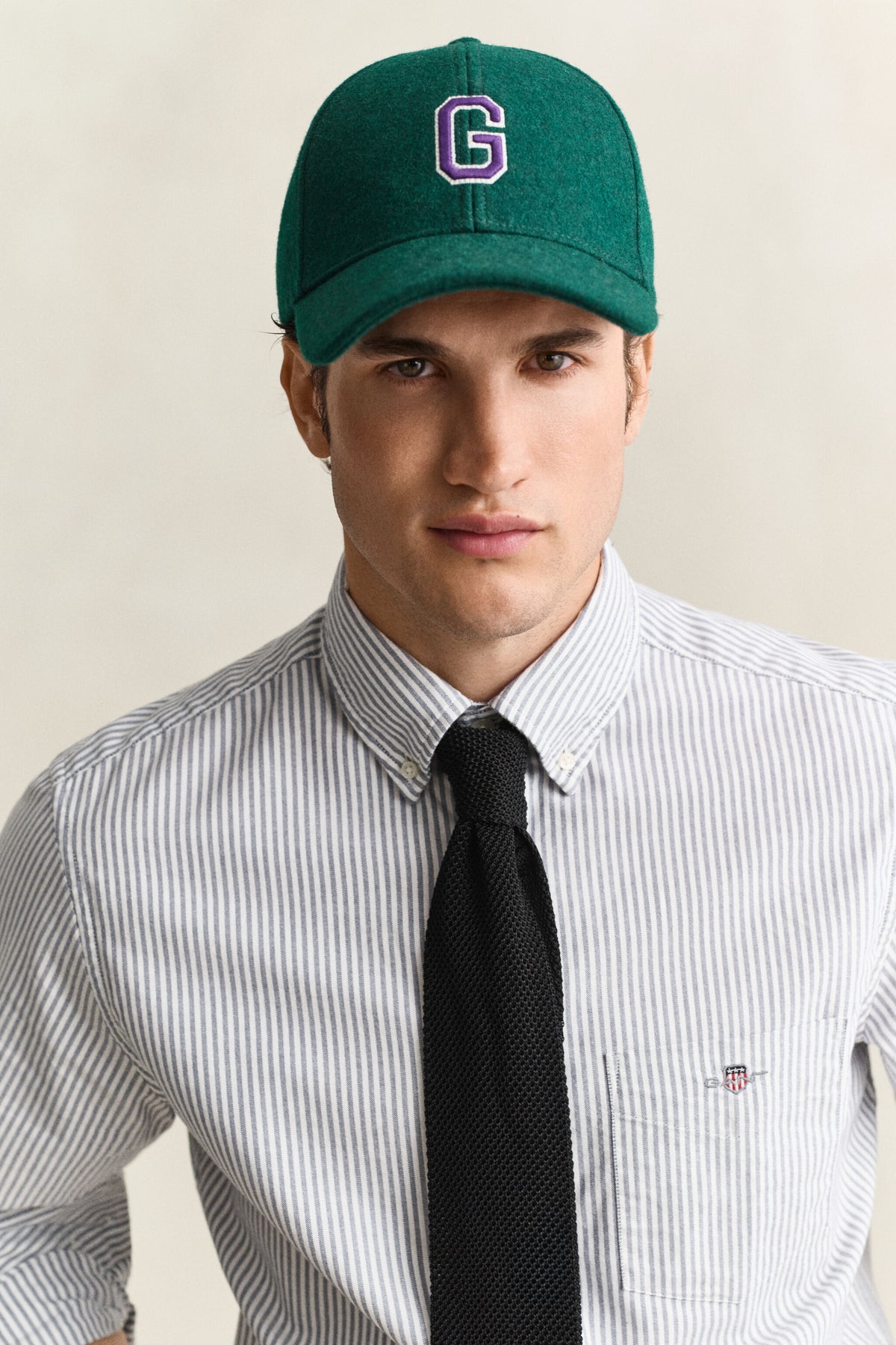 REG OXFORD BANKER STRIPE SHIRT-PERSIAN BLUE
