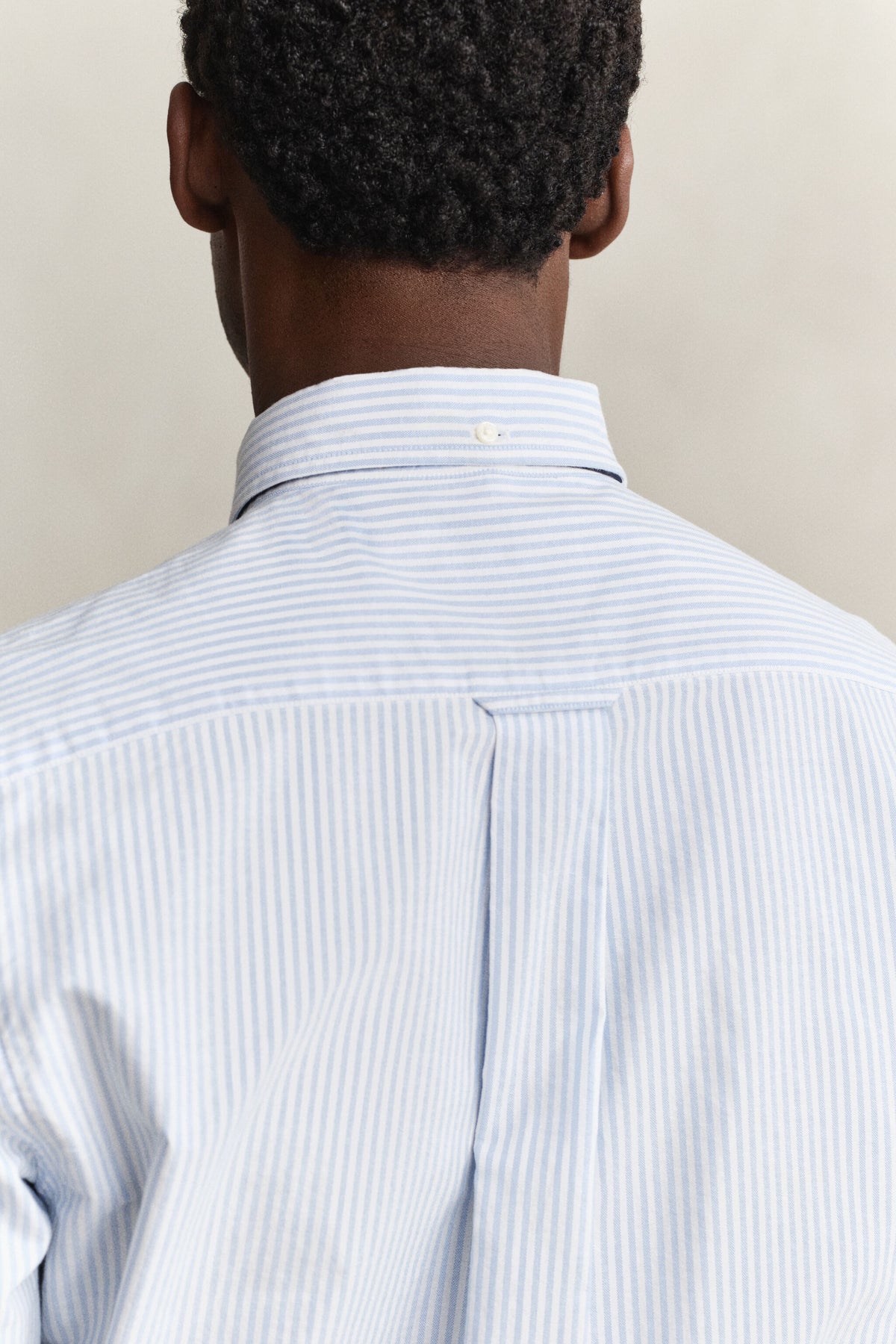 REG OXFORD BANKER STRIPE SHIRT-LIGHT BLUE