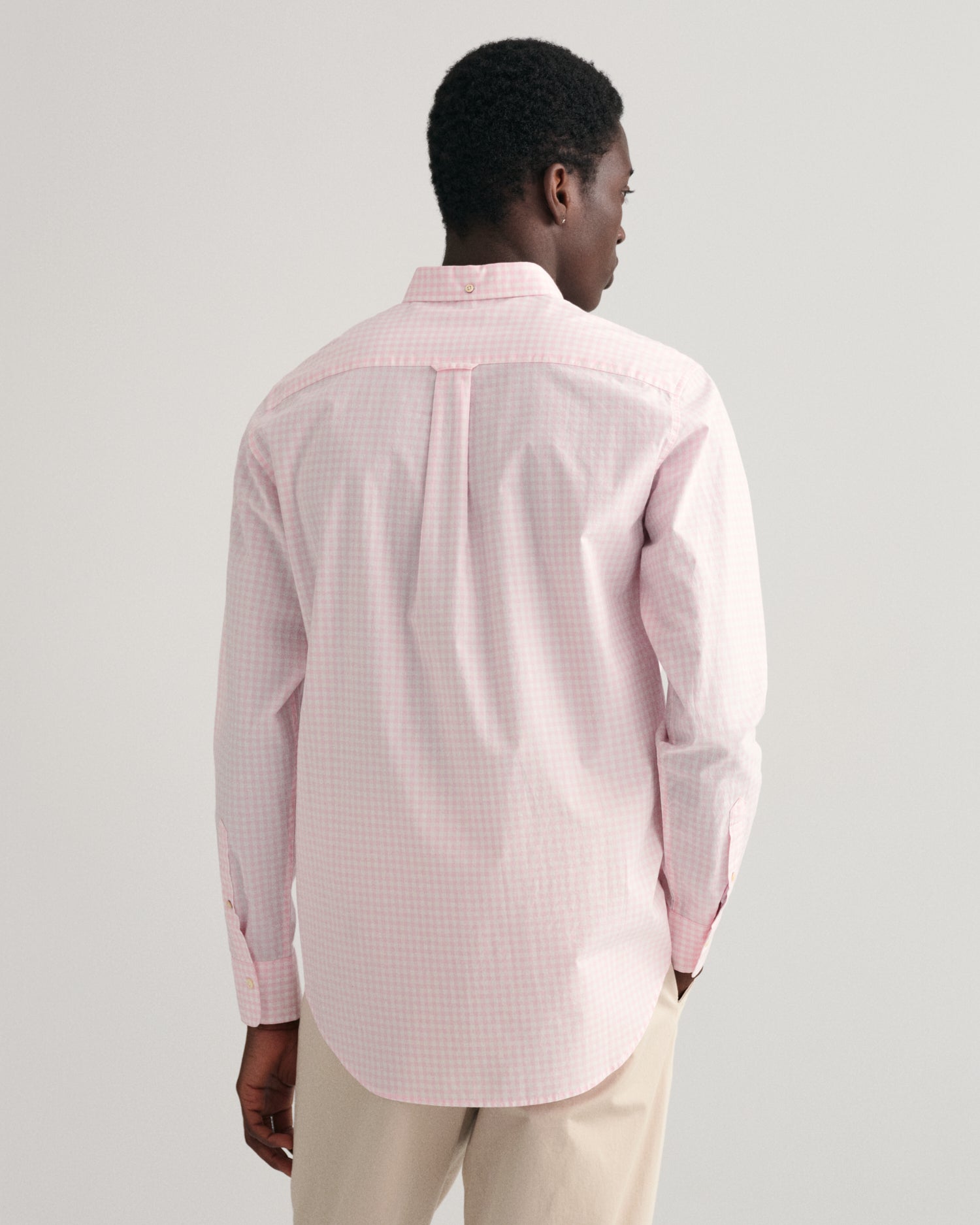 THE BROADCLOTH  GINGHAM REG BD -CALIFORNIA PINK