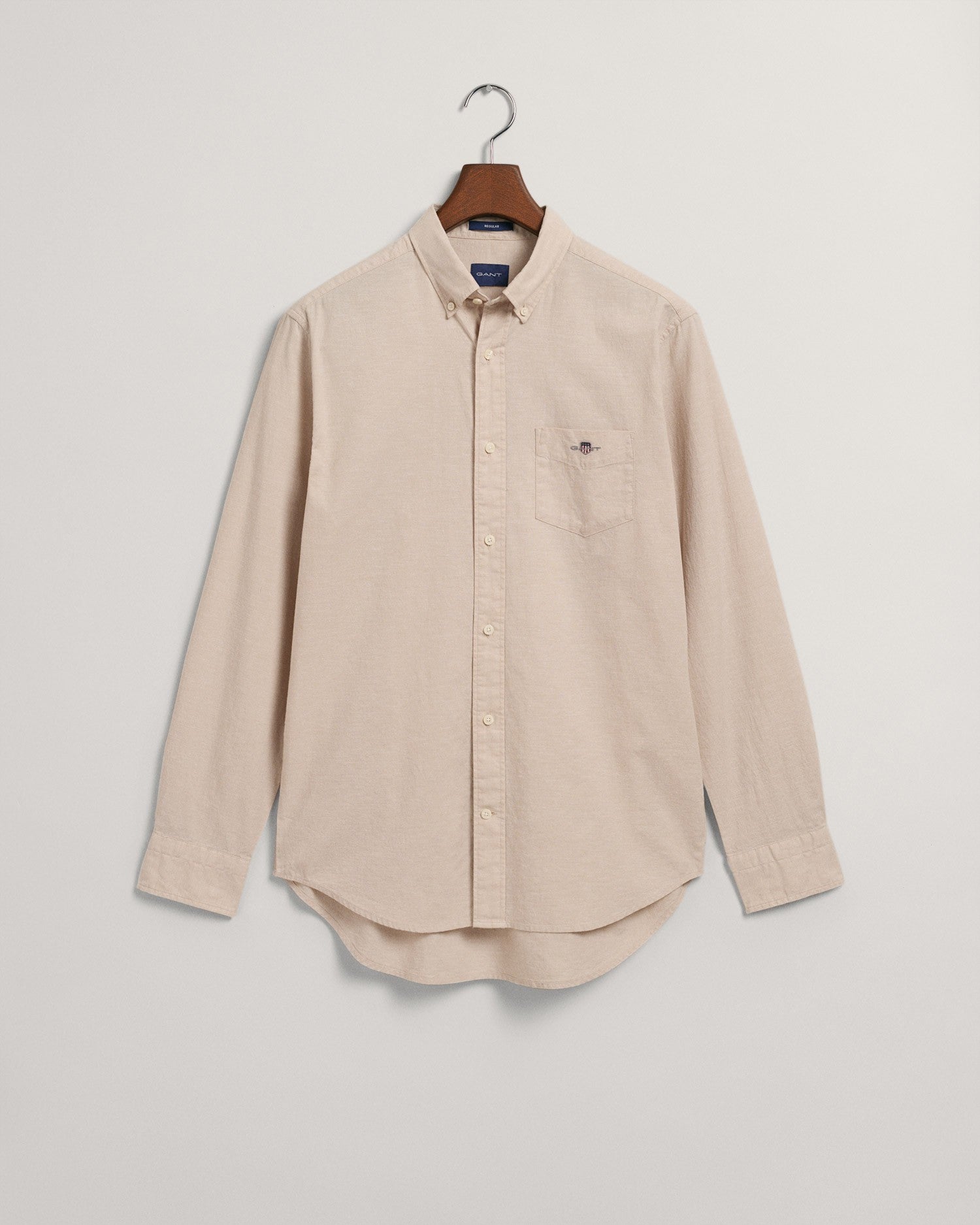 REG COTTON LINEN SHIRT-DRY SAND