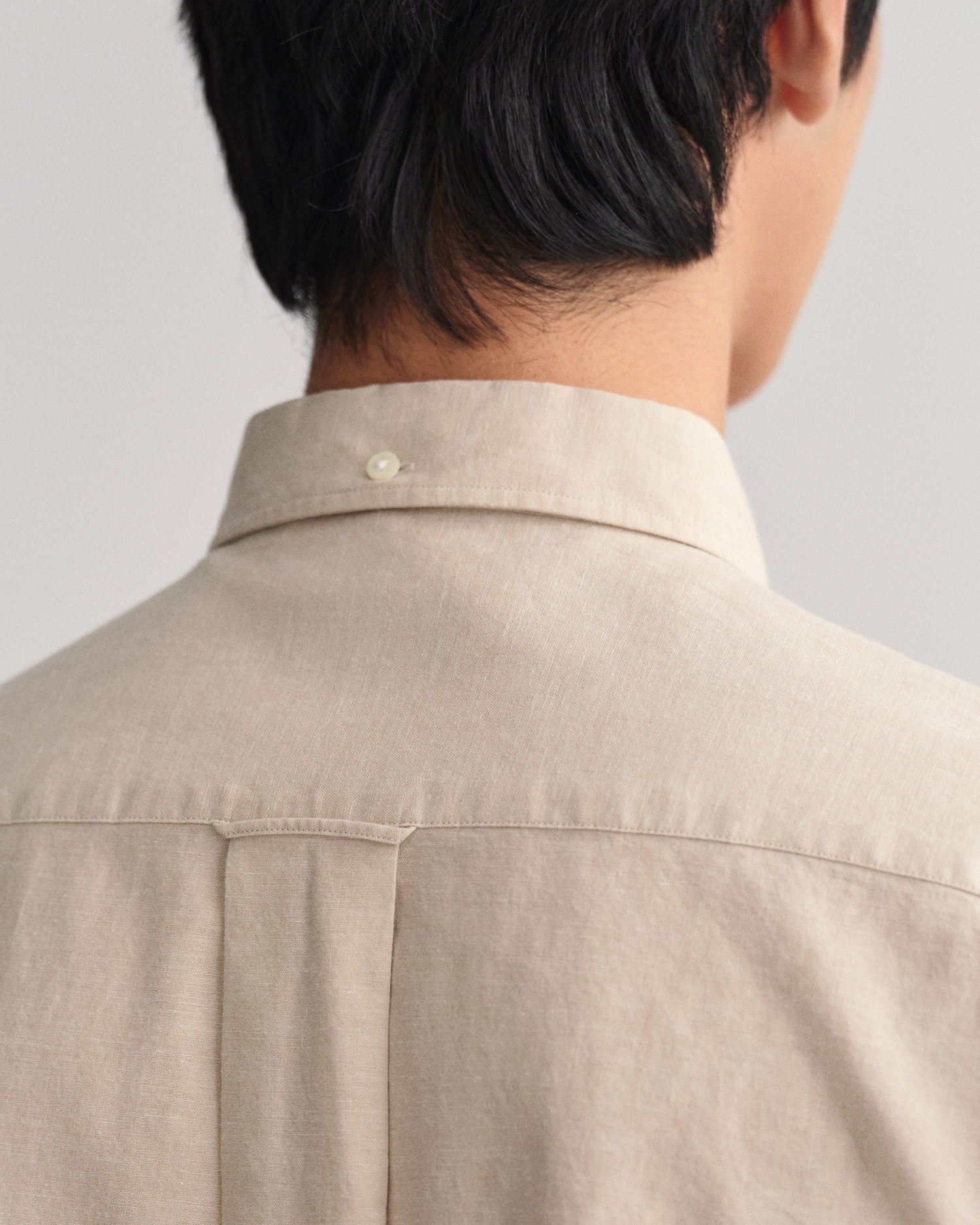 REG COTTON LINEN SHIRT-DRY SAND