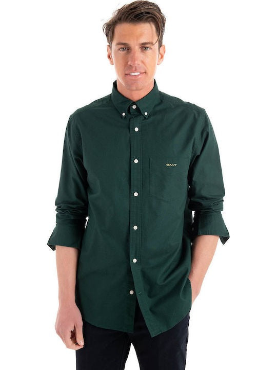 REG BEEFY OXFORD SHIRT- TARTAN GREEN