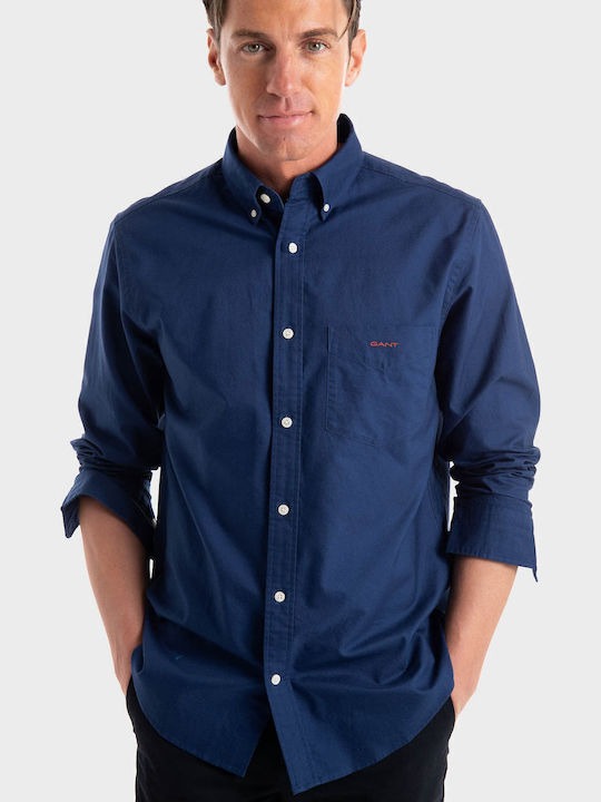 REG BEEFY OXFORD SHIRT-PERSIAN BLUE