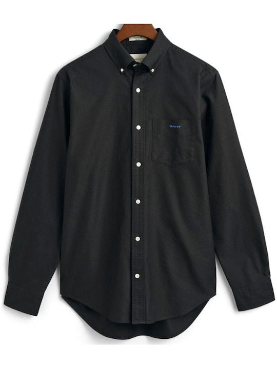 REG BEEFY OXFORD SHIRT-BLACK