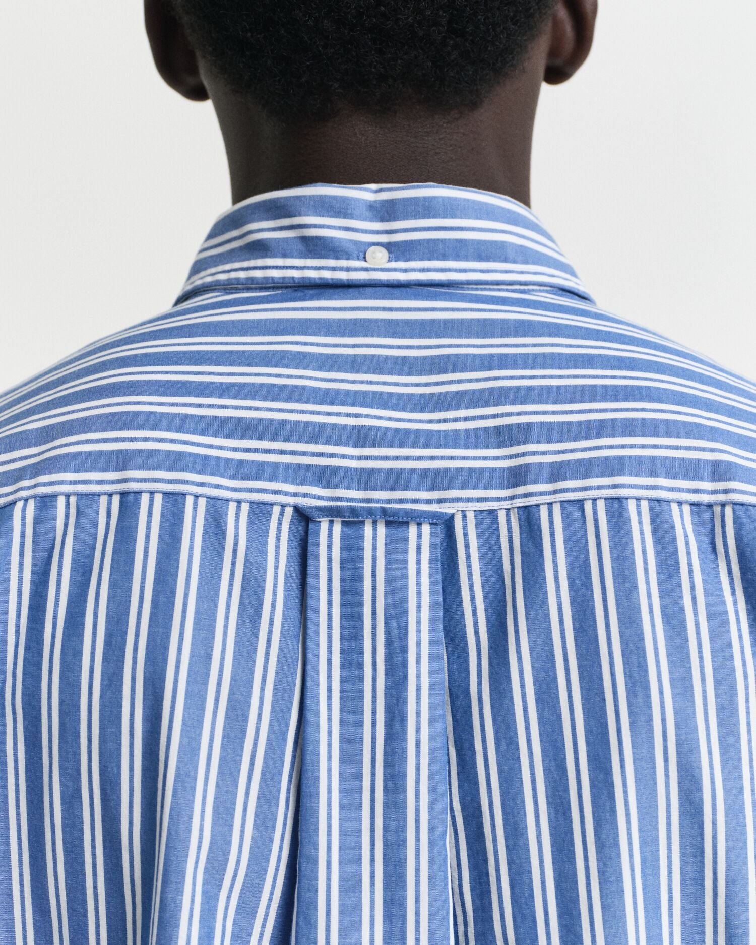 REG CLASSIC POPLIN STRIPE SHIRT-BLUE