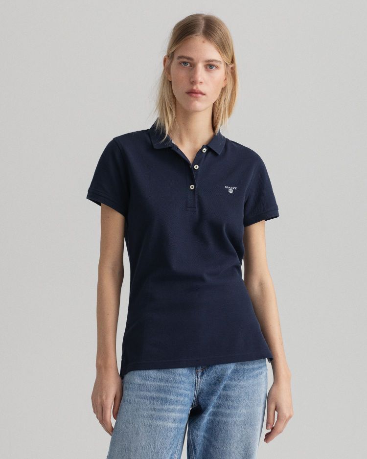 MD. SUMMER PIQUE-EVENING BLUE