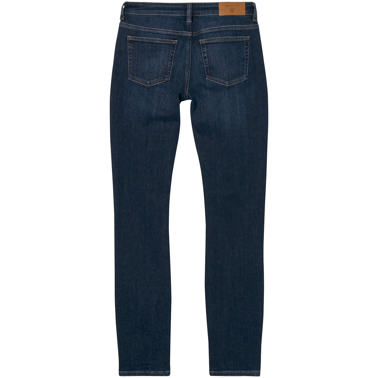 SLIM GANT JEAN-MID BLUE WORN IN