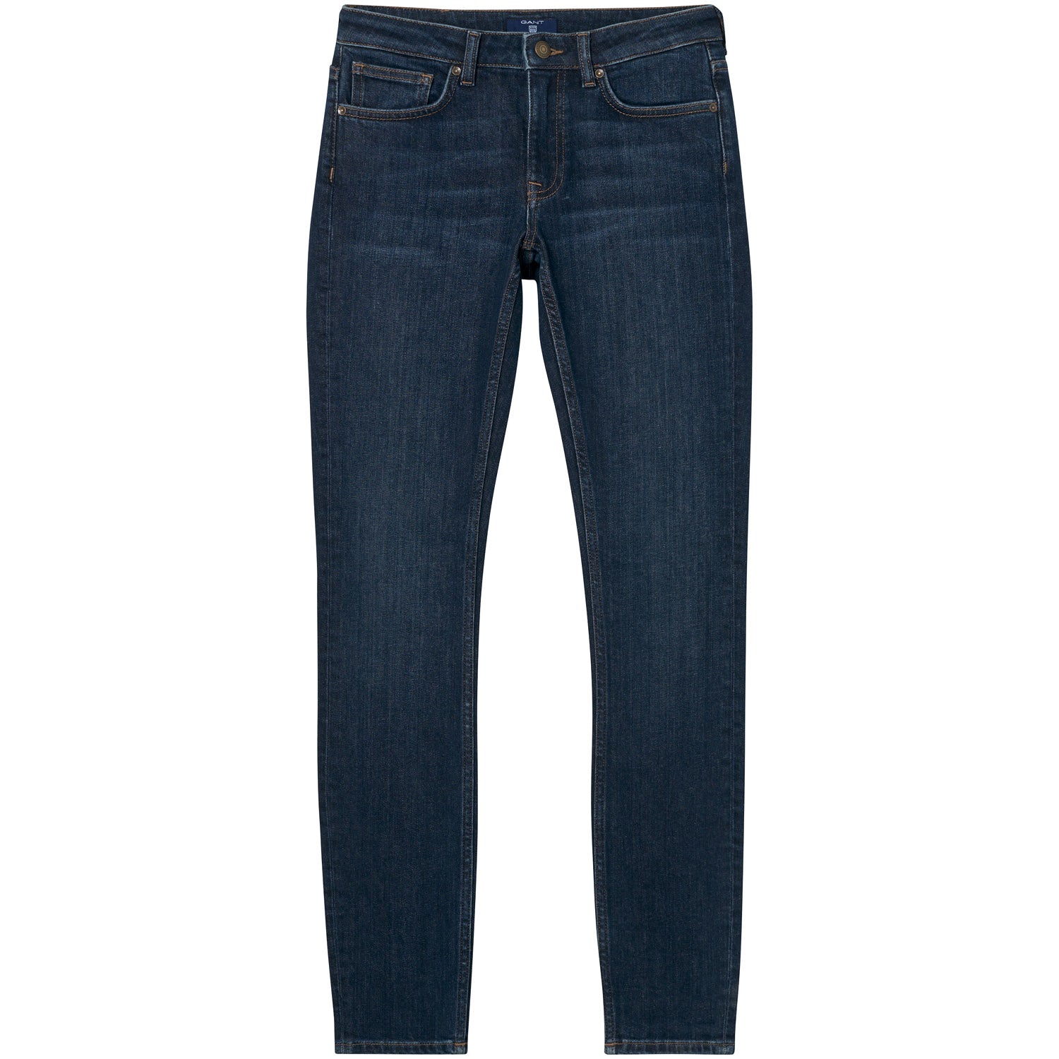 SLIM GANT JEAN-MID BLUE WORN IN