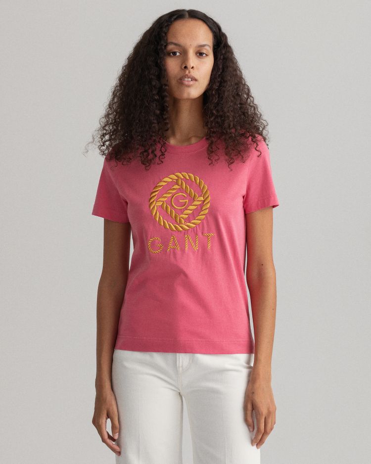D1. ROPE ICON SS T-SHIRT-RAPTURE ROSE