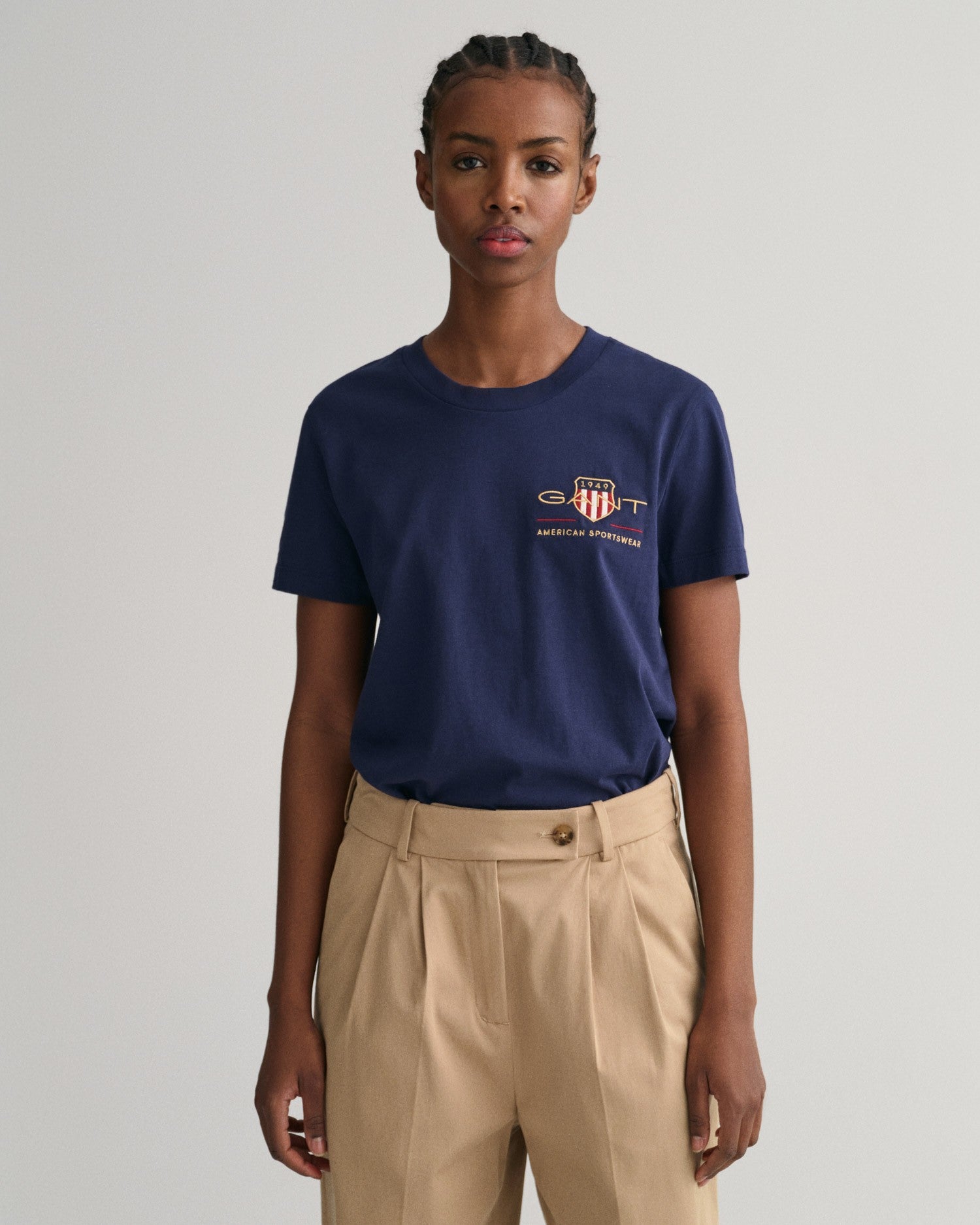 ARCHIVE SHIELD SS T-SHIRT-EVENING BLUE