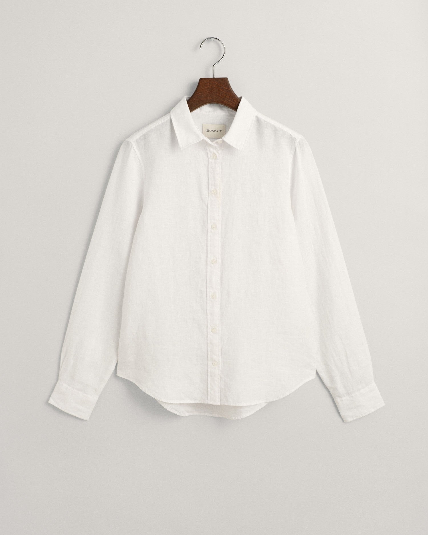 REG LINEN CHAMBRAY SHIRT-WHITE