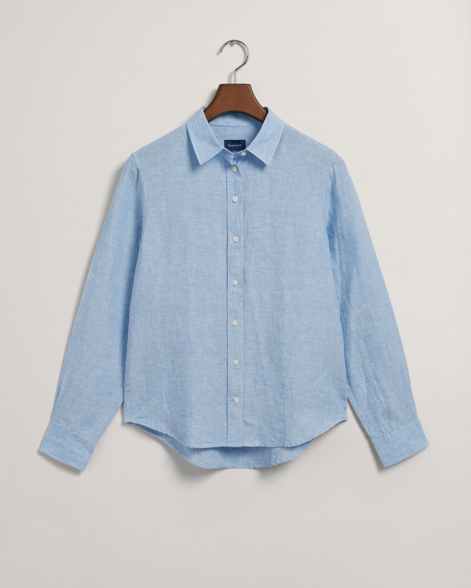 REG LINEN CHAMBRAY SHIRT-GENTLE BLUE
