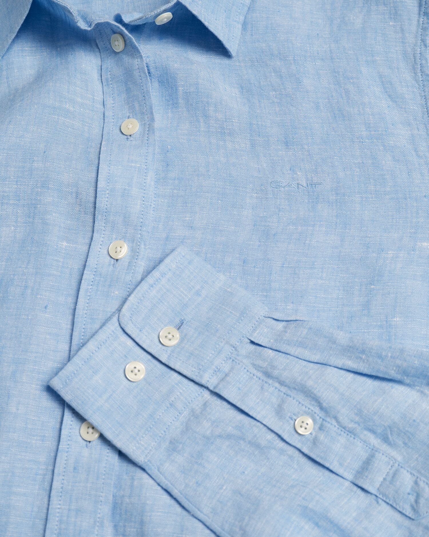 REG LINEN CHAMBRAY SHIRT-GENTLE BLUE