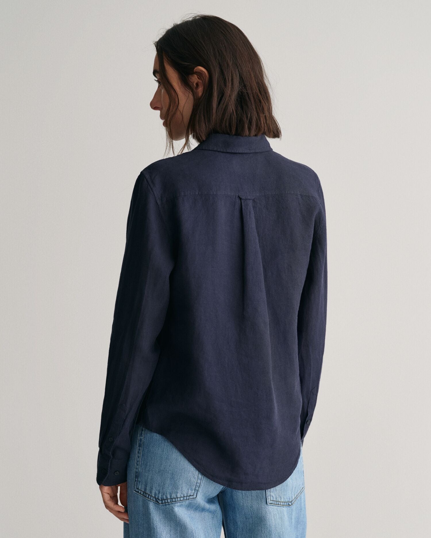 REG LINEN CHAMBRAY SHIRT-EVENING BLUE