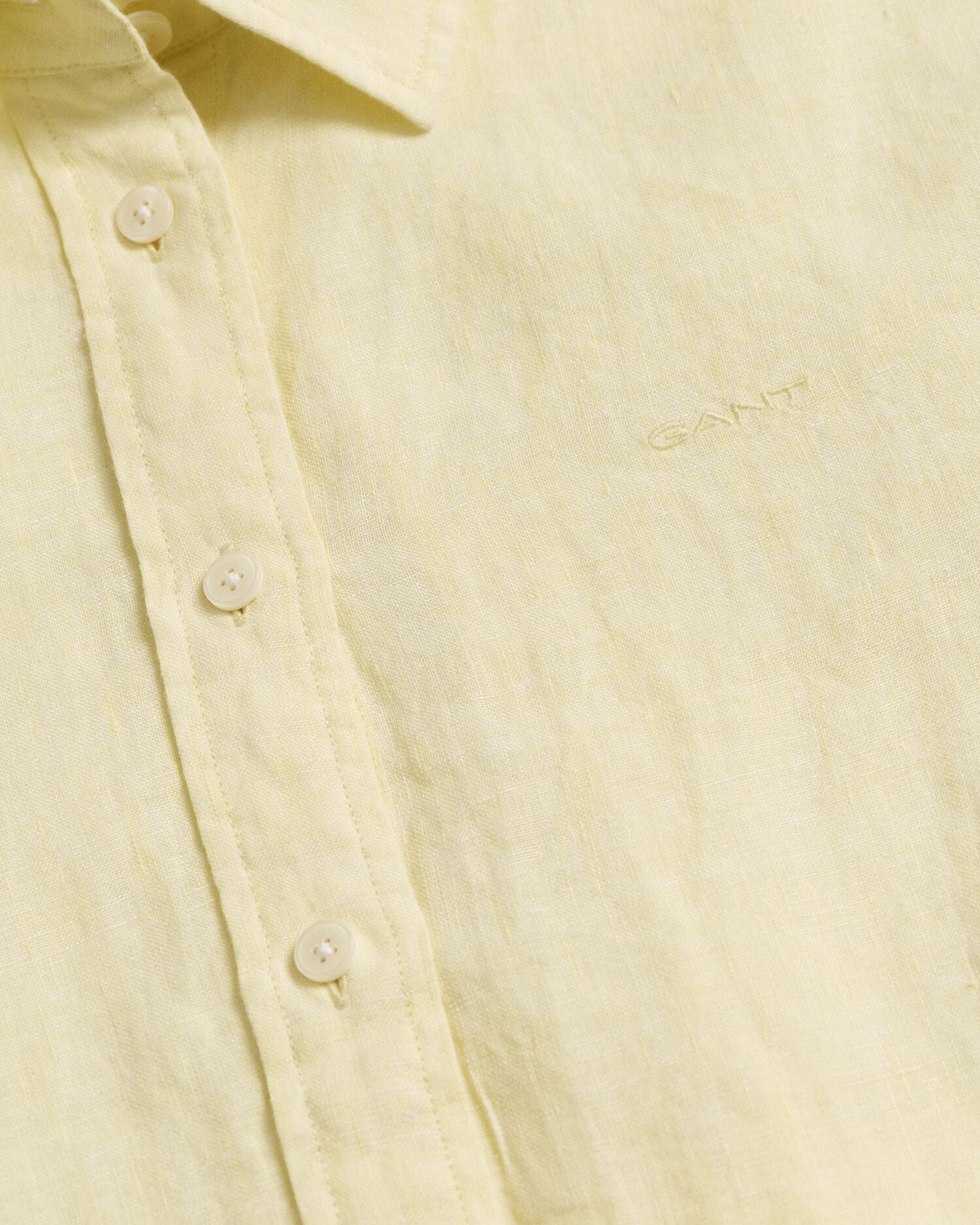 REG LINEN CHAMBRAY SHIRT-LEMONADE YELLOW