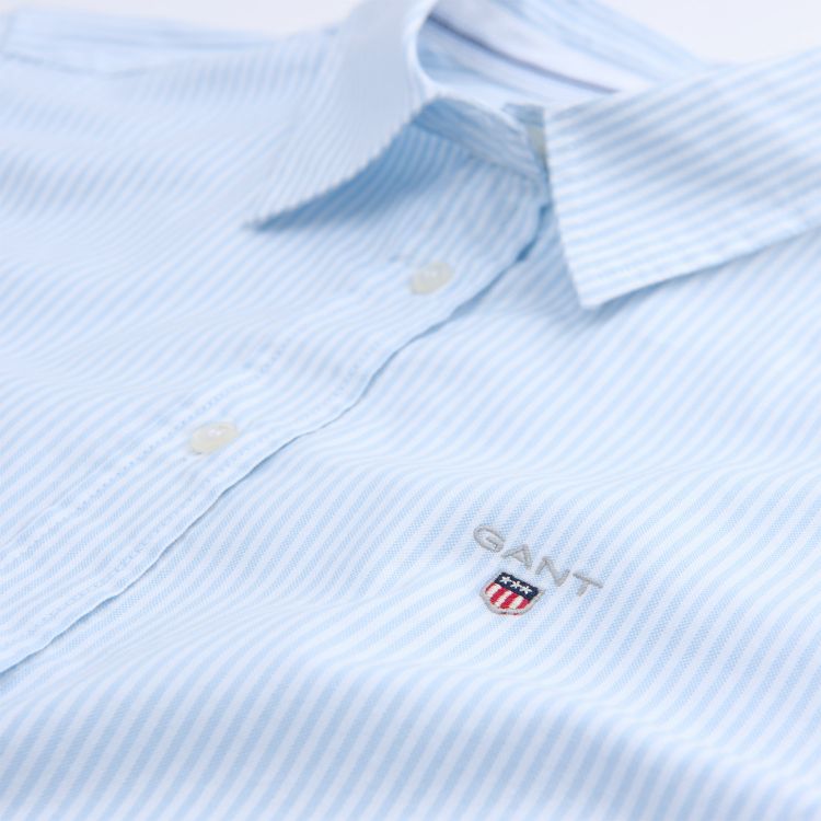 STRETCH OXFORD BANKER SHIRT-LIGHT BLUE