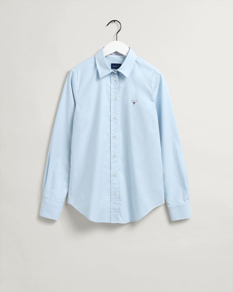 STRETCH OXFORD SOLID-LIGHT BLUE