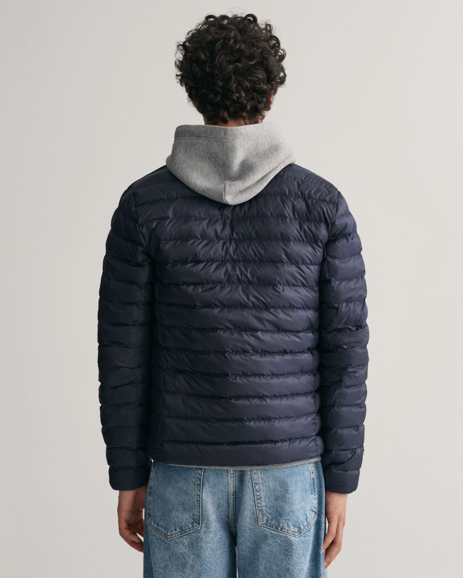 LIGHT PADDED BOMBER JACKET-EVENING BLUE