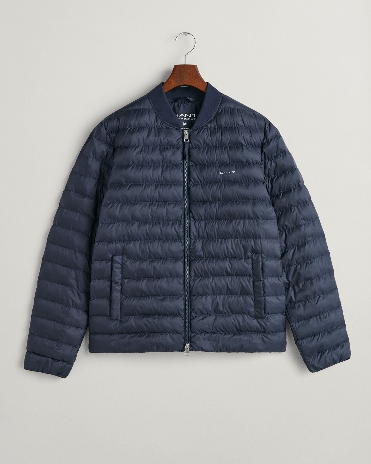 LIGHT PADDED BOMBER JACKET-EVENING BLUE