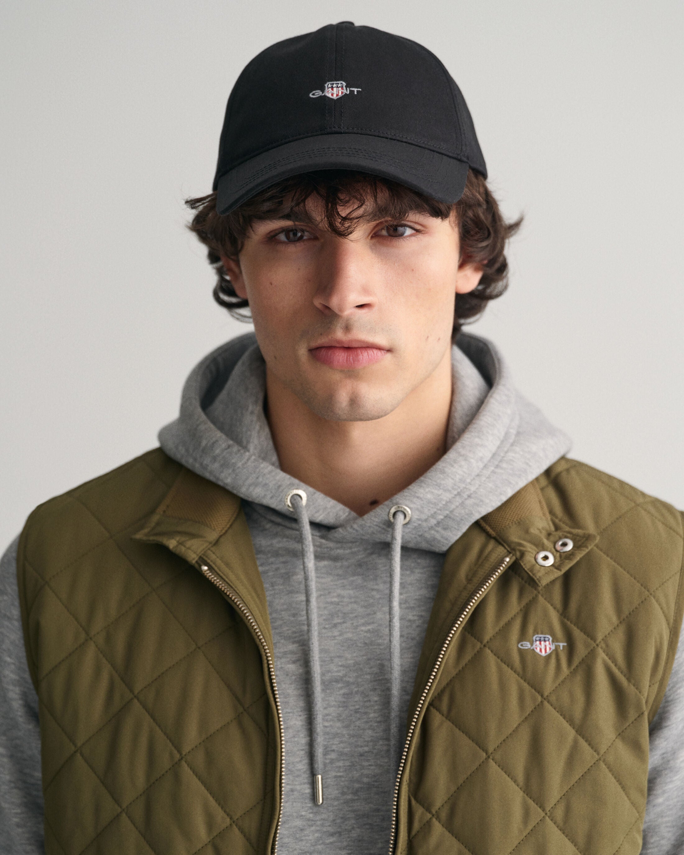 QUILTED WINDCHEATER VEST-RACING GREEN