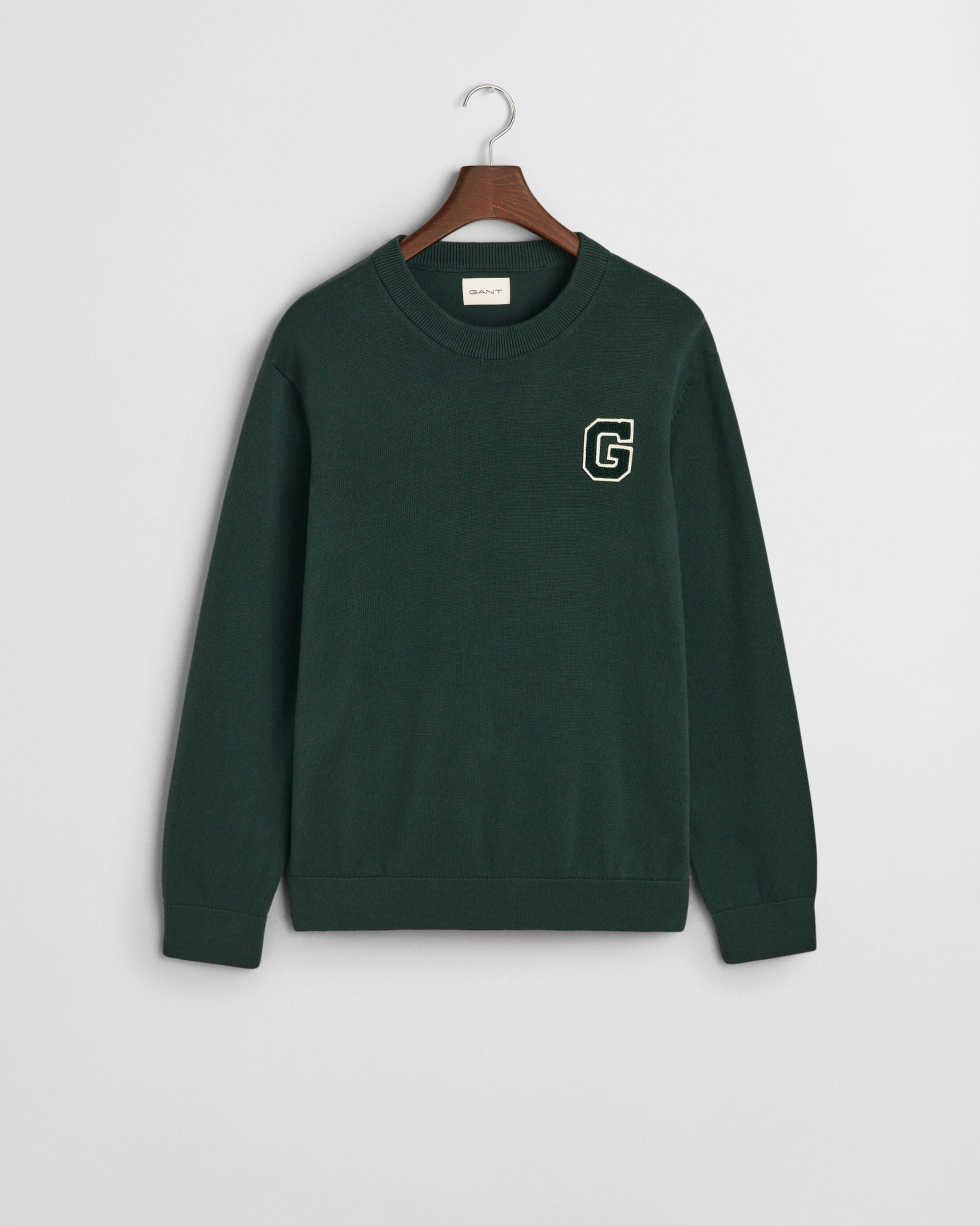 BADGE C-NECK-TARTAN GREEN