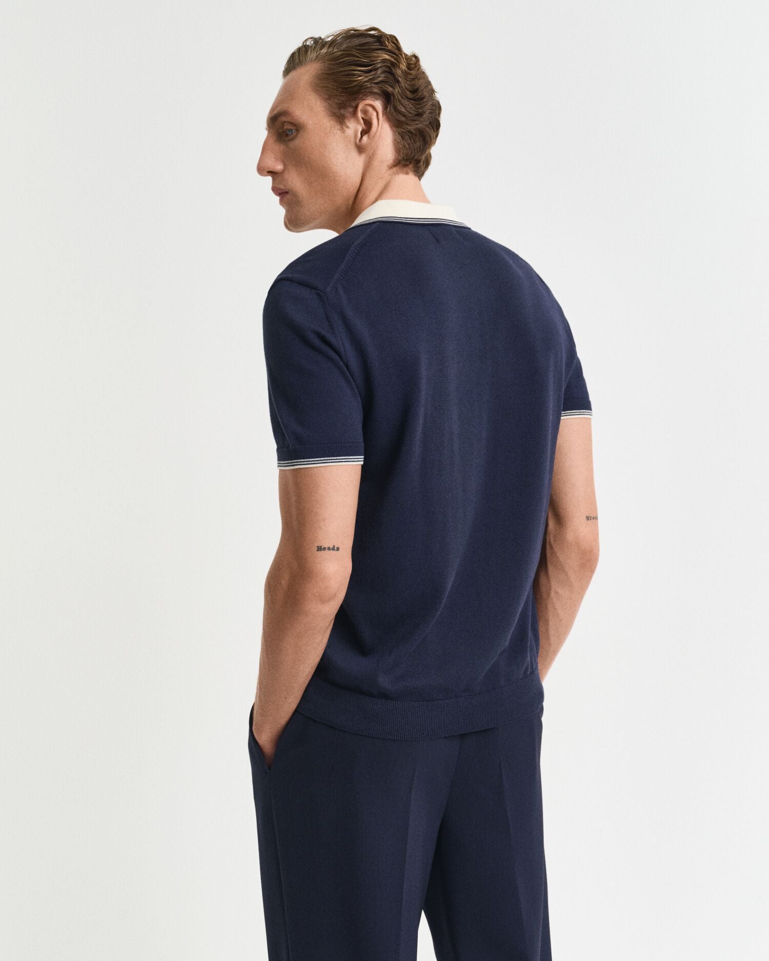 MODAL BLEND SS POLO-EVENING BLUE
