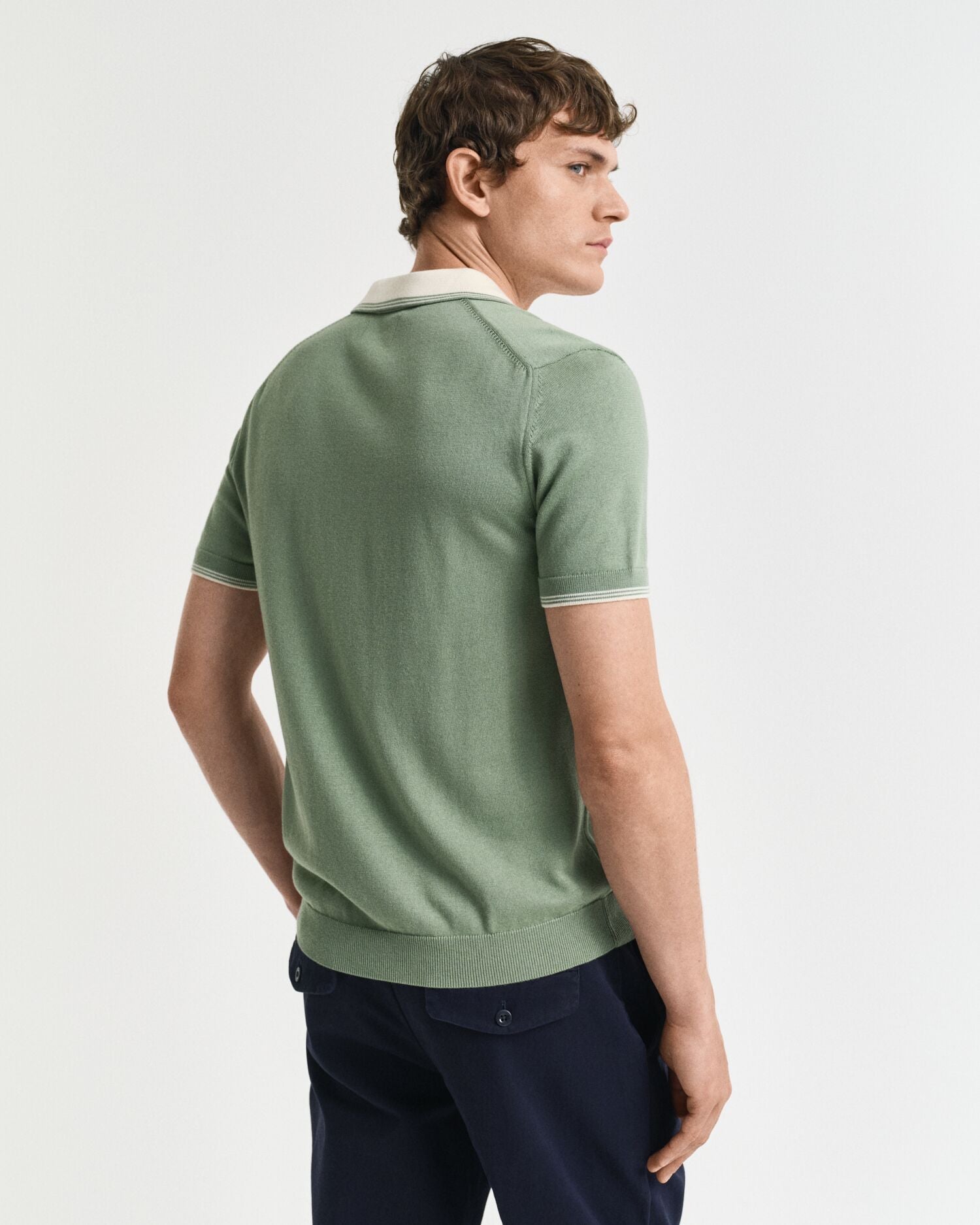 MODAL BLEND SS POLO-KALAMATA GREEN