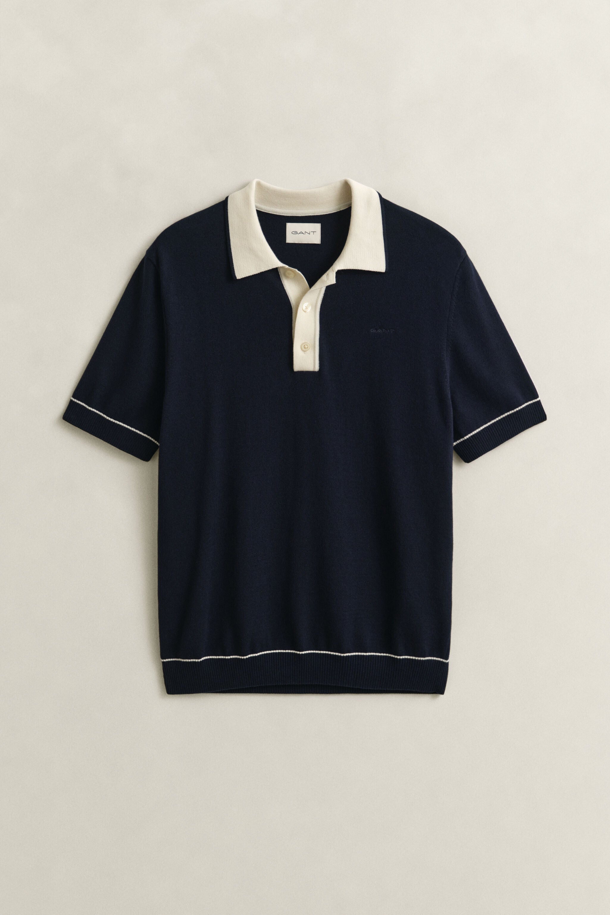 COTTON MODAL POLO-EVENING BLUE