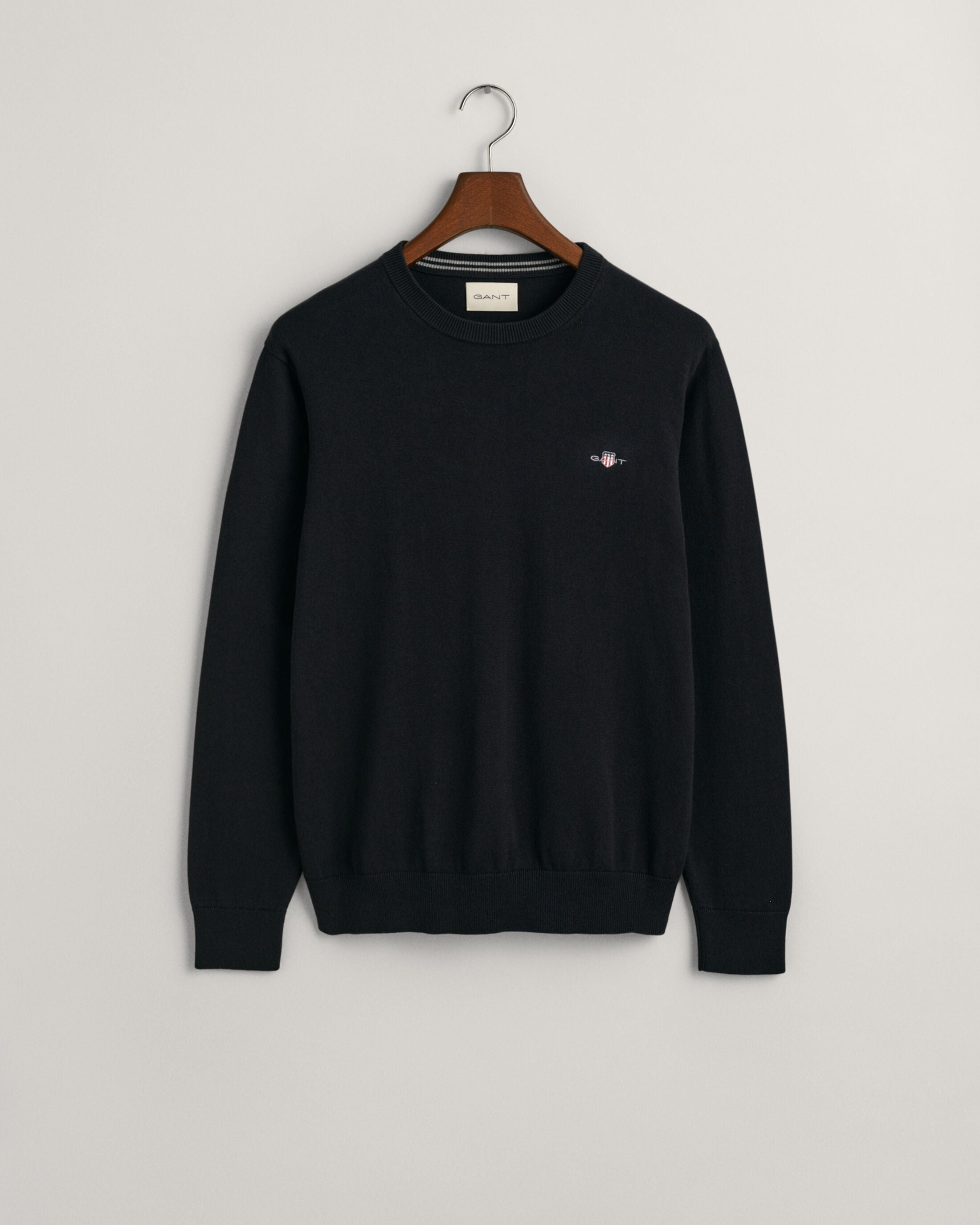 CLASSIC COTTON C-NECK-BLACK
