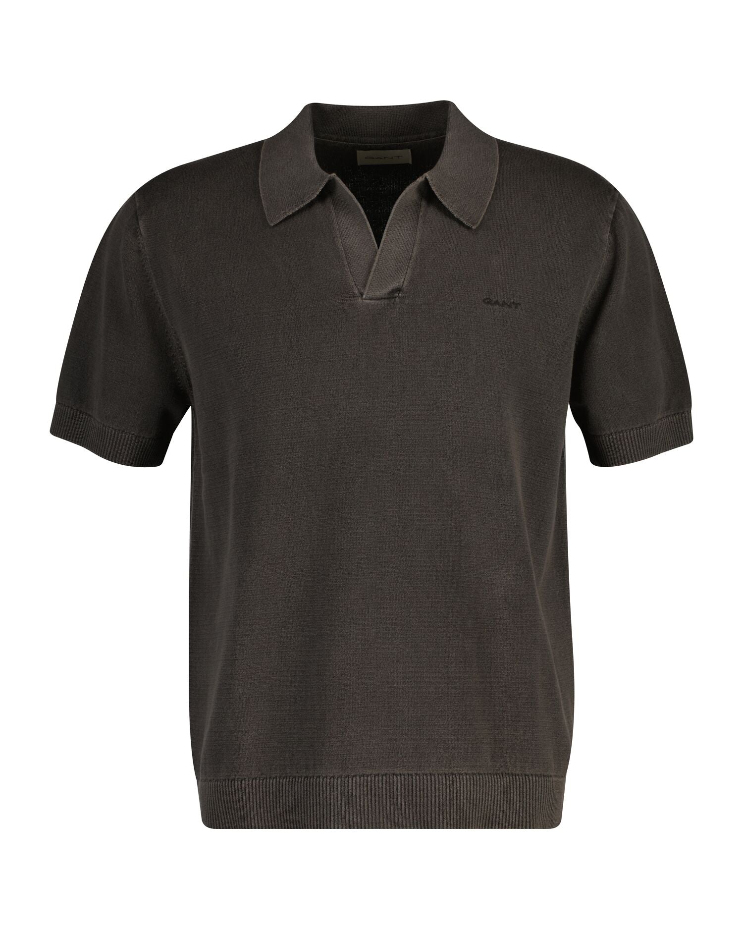 SUNFADED SS POLO-WASHED OUT BLACK
