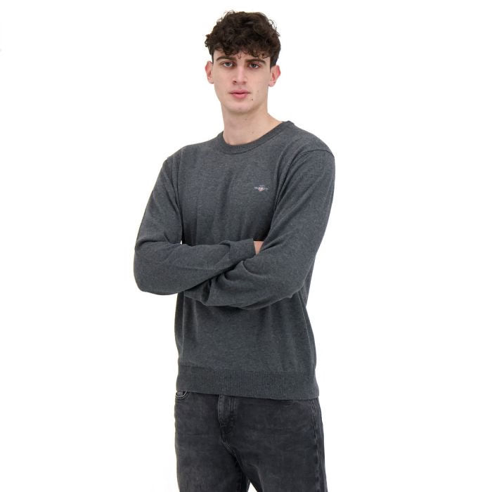 CTN/WO C-NECK-DARK GREY MELANGE